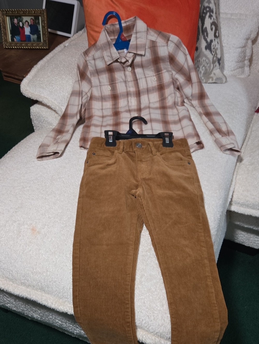 The Children's Place Brown & Cream Plaid Button-Down Shirt